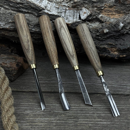 4-Piece Wood Carving Chisel &amp; Gouge Set