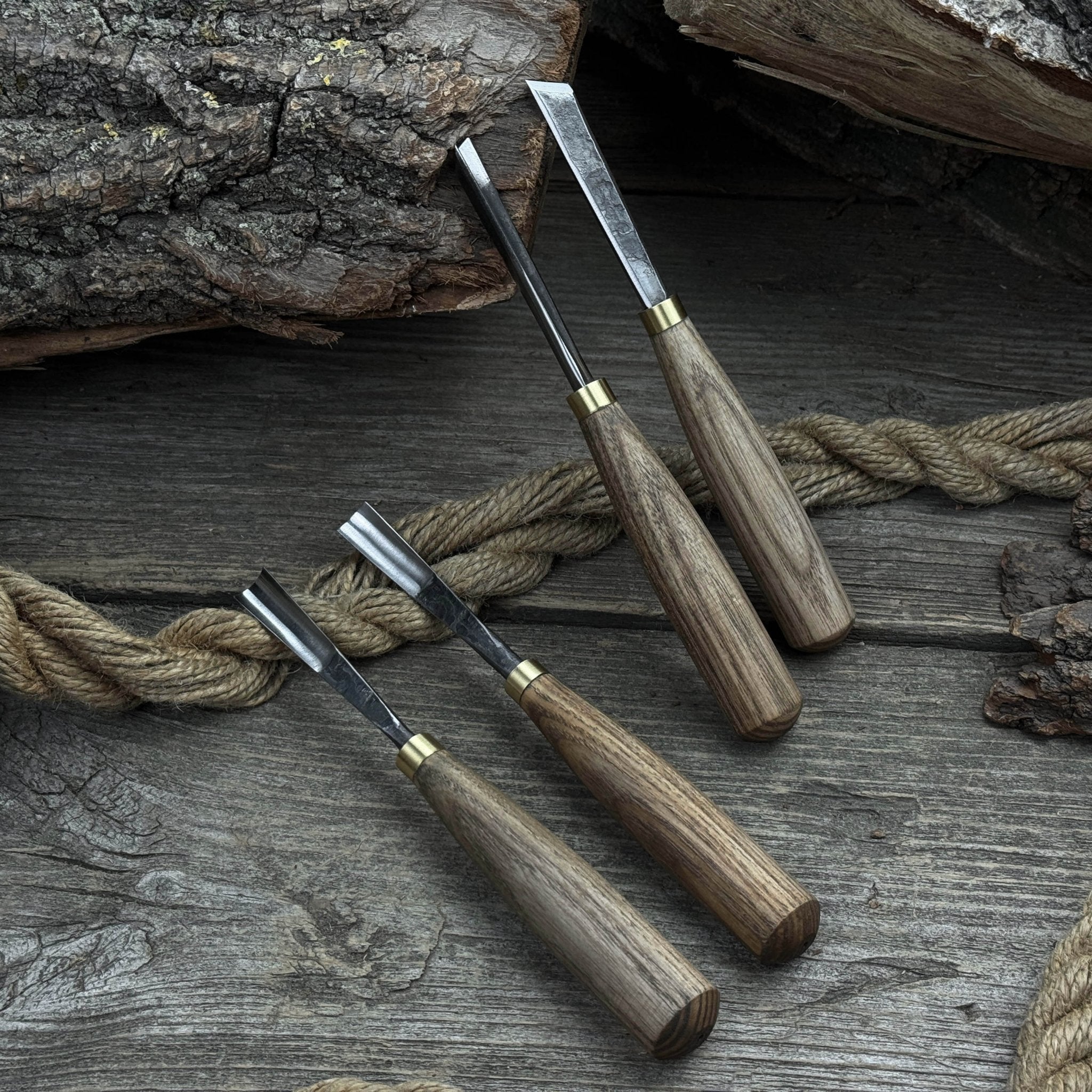 4-Piece Wood Carving Chisel &amp; Gouge Set