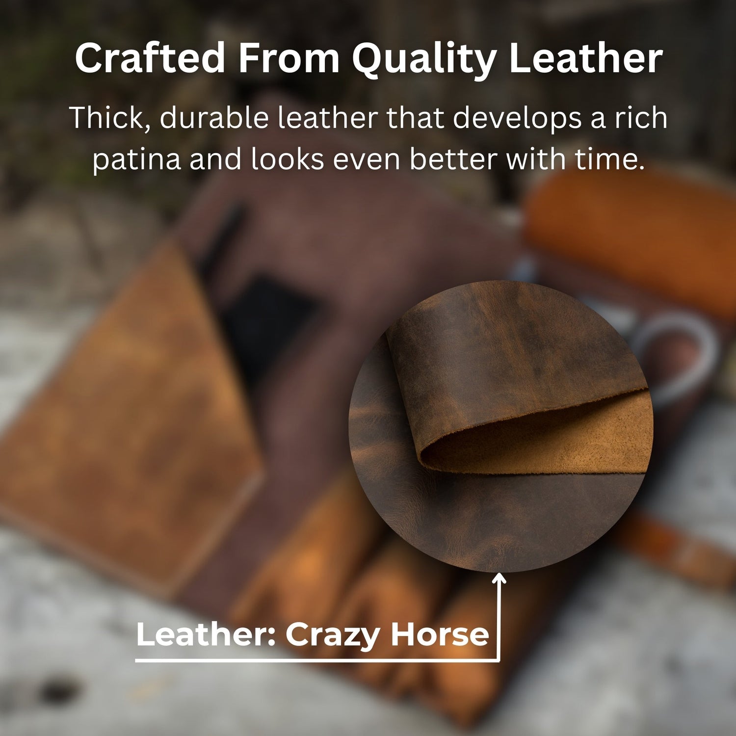 4 Pocket Leather Tool Roll for Carving Tools