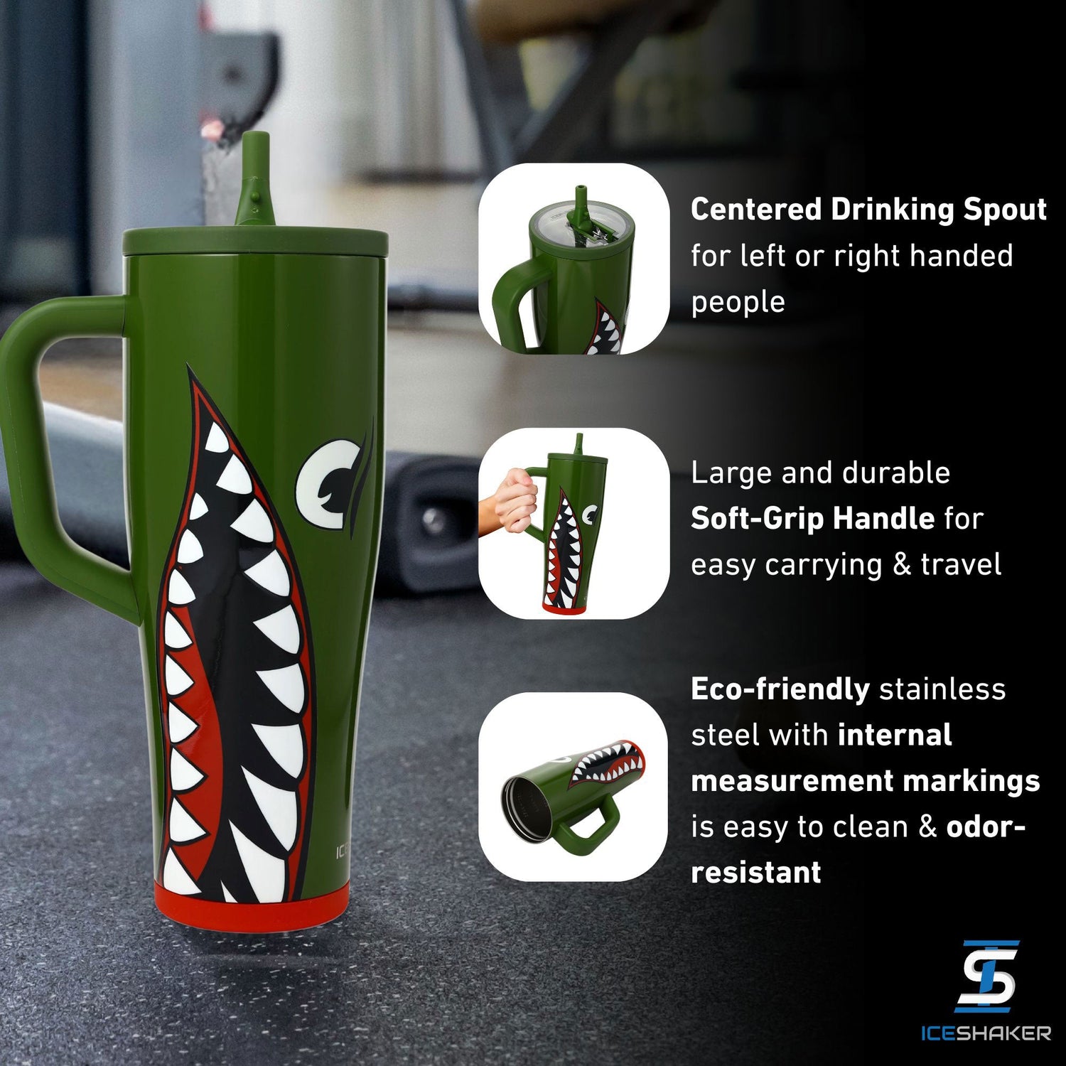 Ice Shaker Legend Series Stainless Steel Shaker Bottles