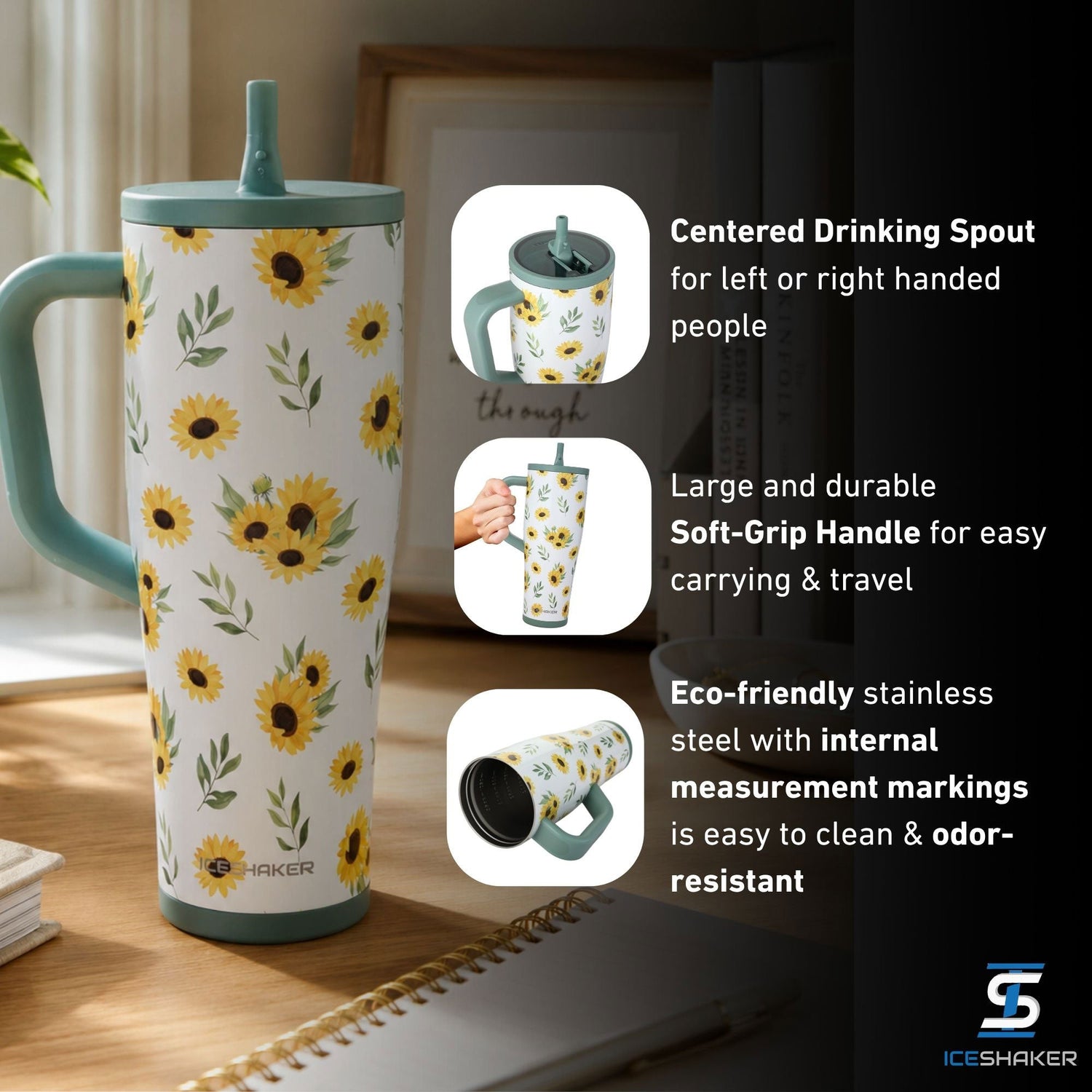 Ice Shaker Legend Series Stainless Steel Shaker Bottles