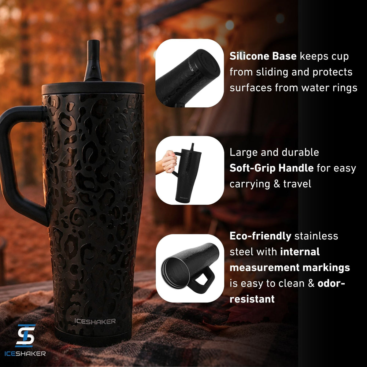 Ice Shaker Legend Series Stainless Steel Shaker Bottles