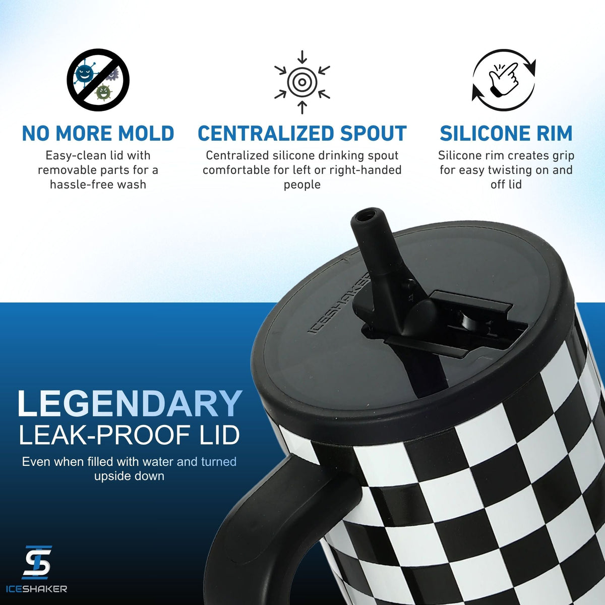 Ice Shaker Legend Series Stainless Steel Shaker Bottles