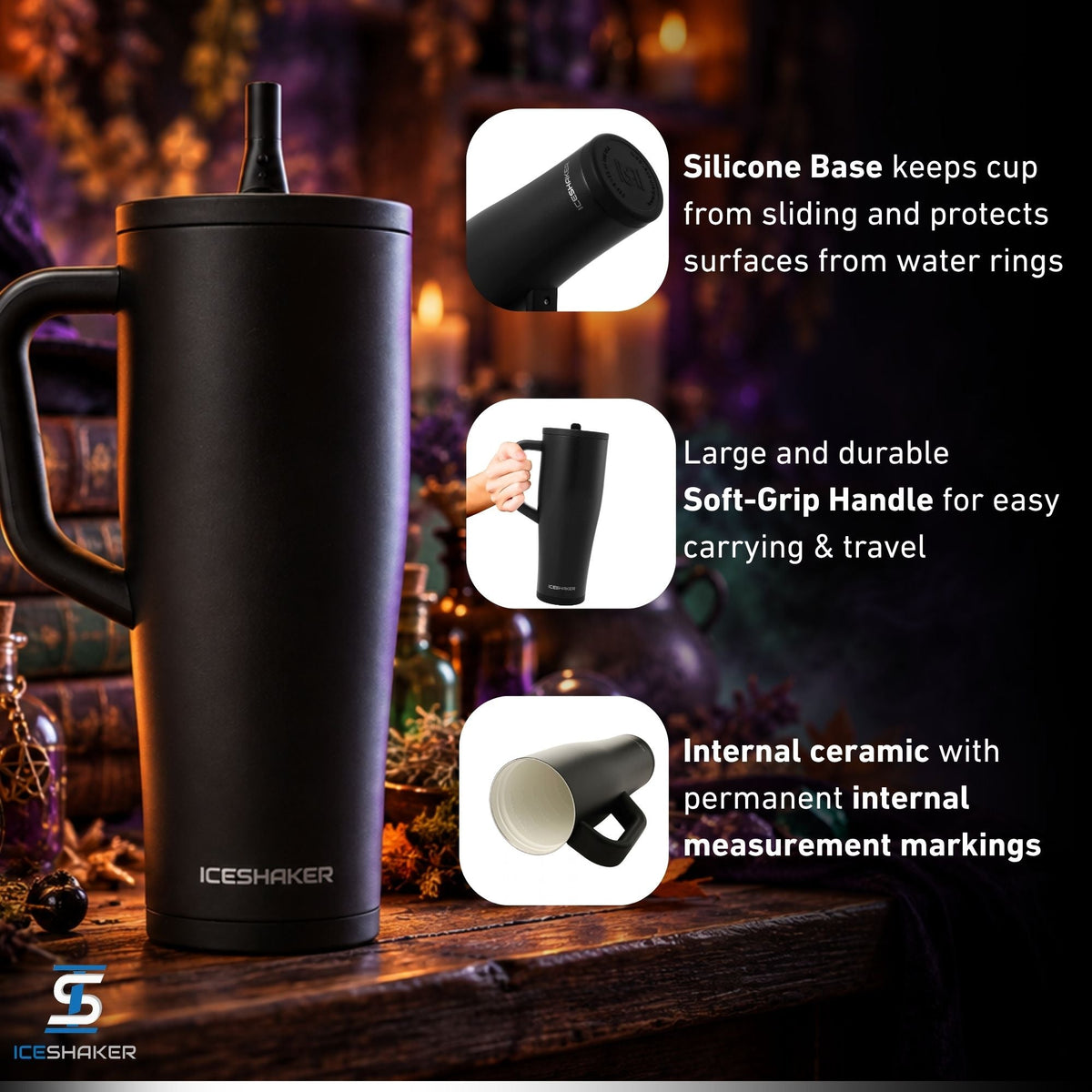 Ice Shaker Legend Series Stainless Steel Shaker Bottles