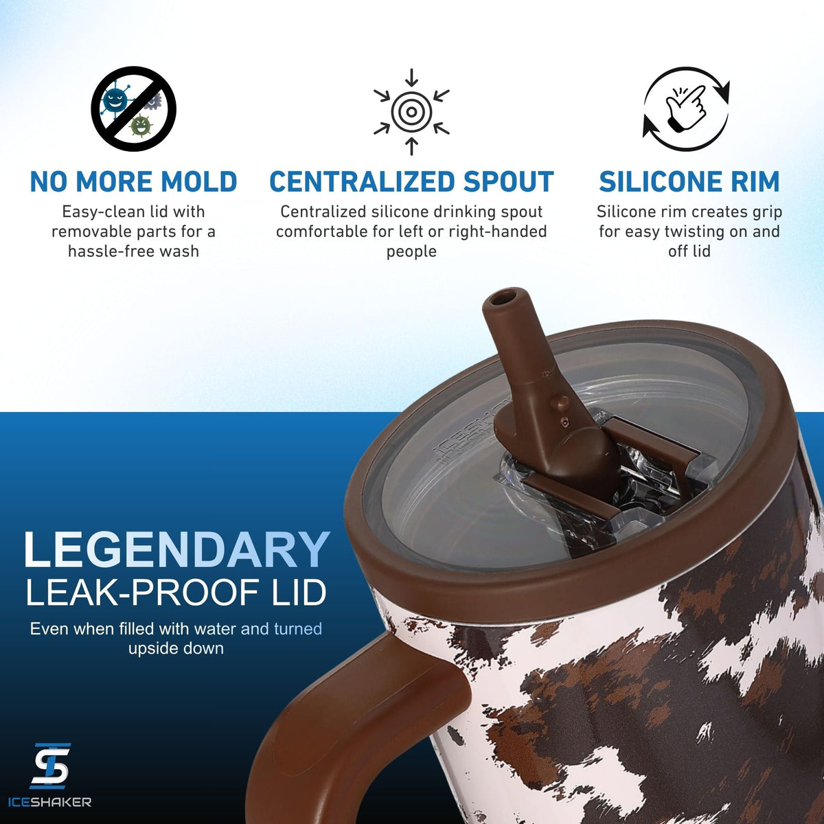 Ice Shaker Legend Series Stainless Steel Shaker Bottles
