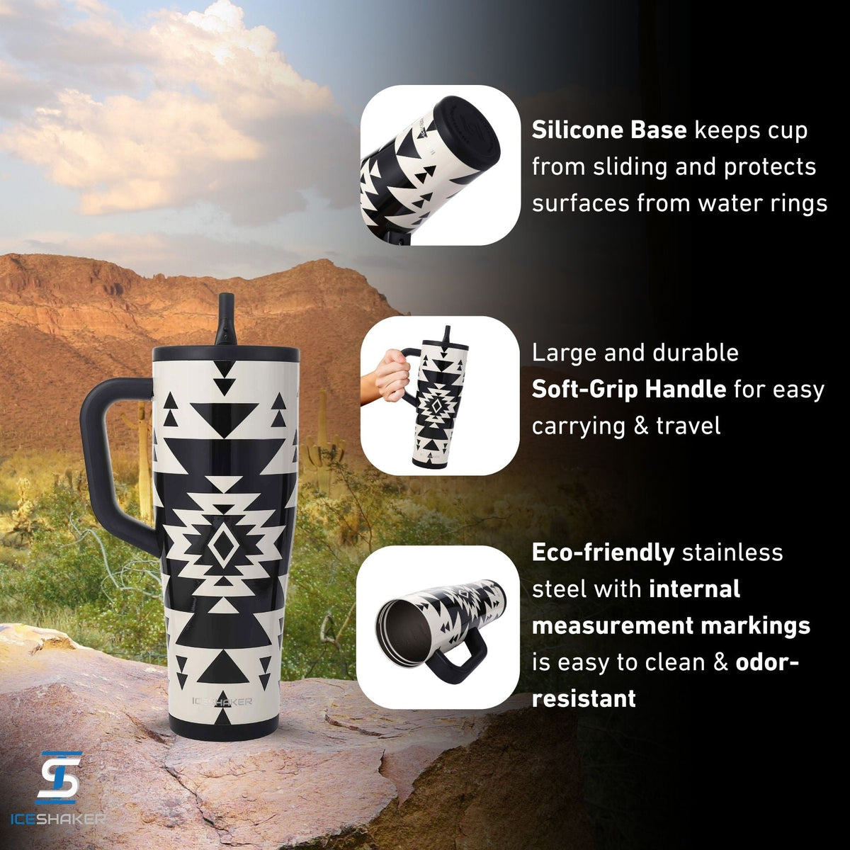 Ice Shaker Legend Series Stainless Steel Shaker Bottles