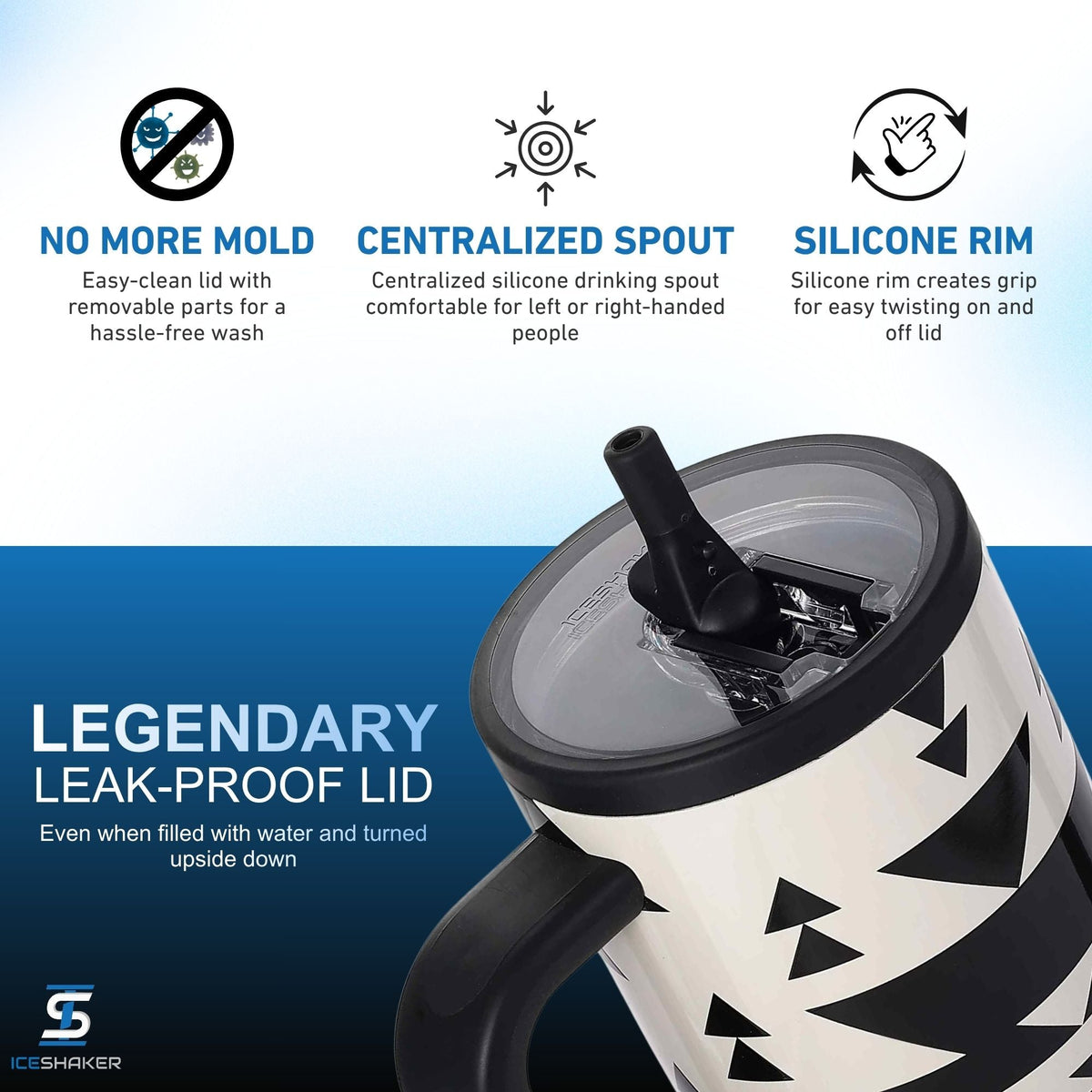 Ice Shaker Legend Series Stainless Steel Shaker Bottles