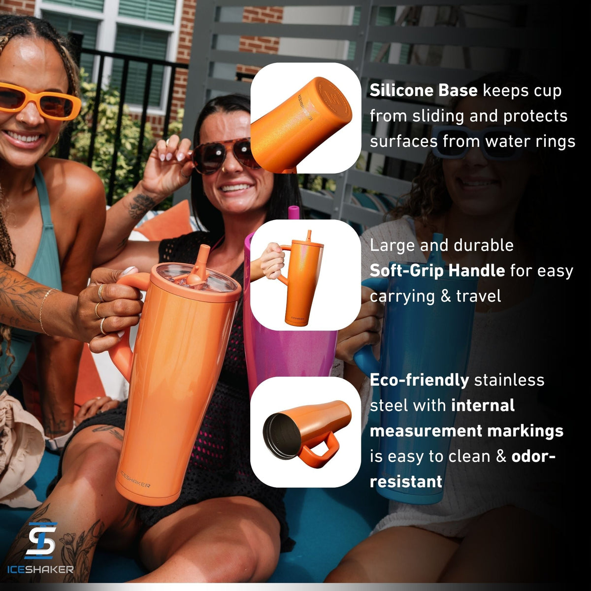 Ice Shaker Legend Series Stainless Steel Shaker Bottles