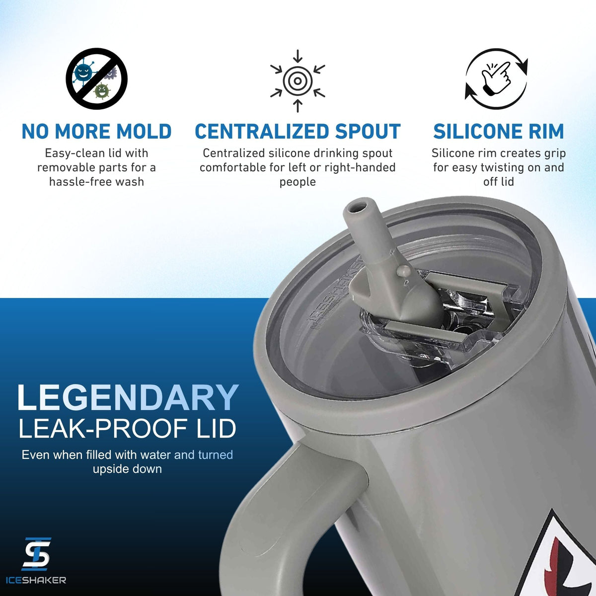 Ice Shaker Legend Series Stainless Steel Shaker Bottles