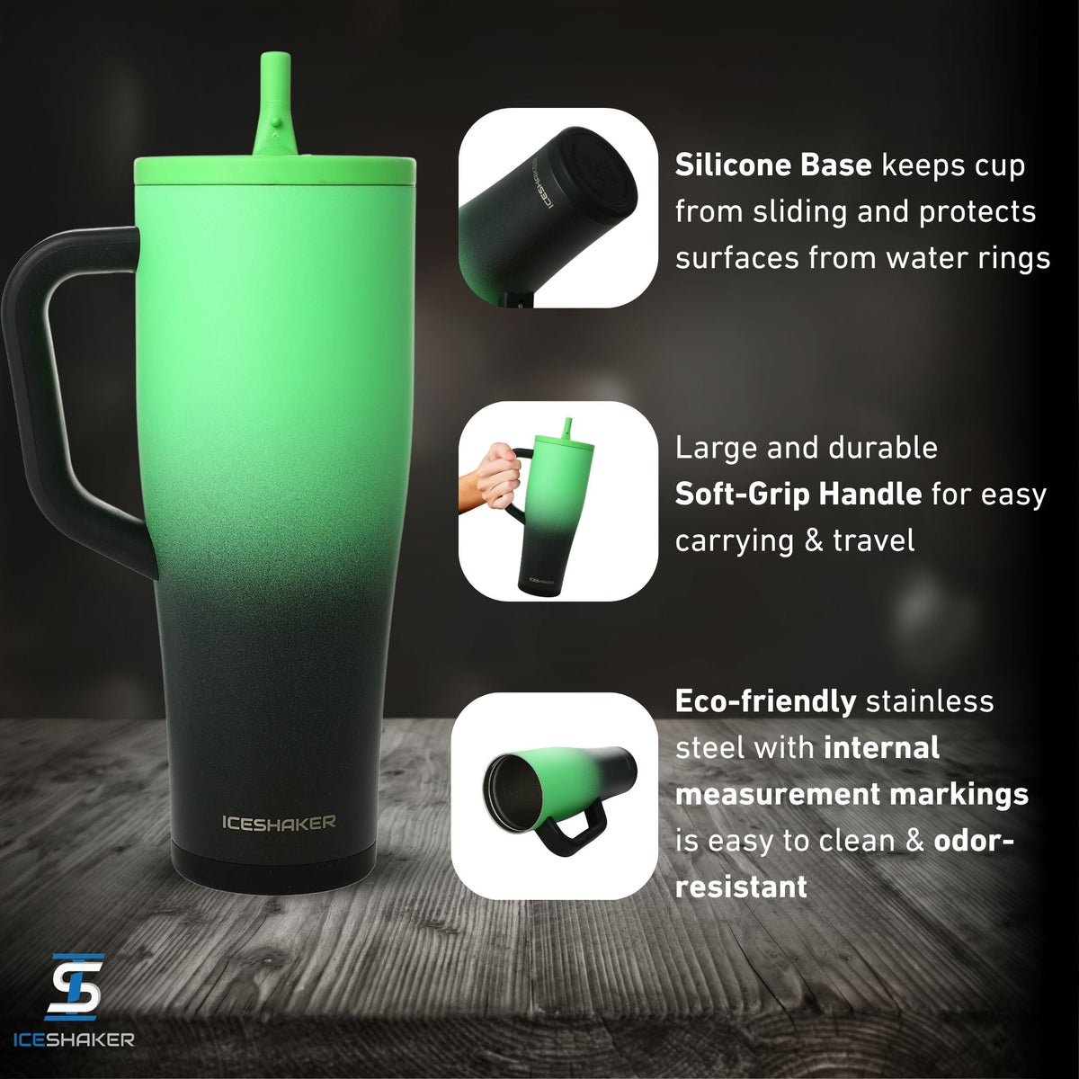 Ice Shaker Legend Series Stainless Steel Shaker Bottles