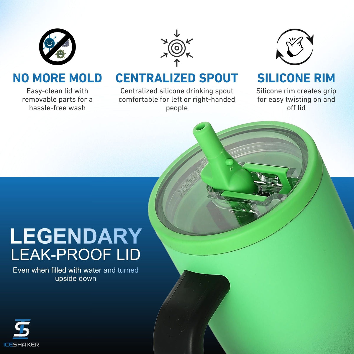 Ice Shaker Legend Series Stainless Steel Shaker Bottles