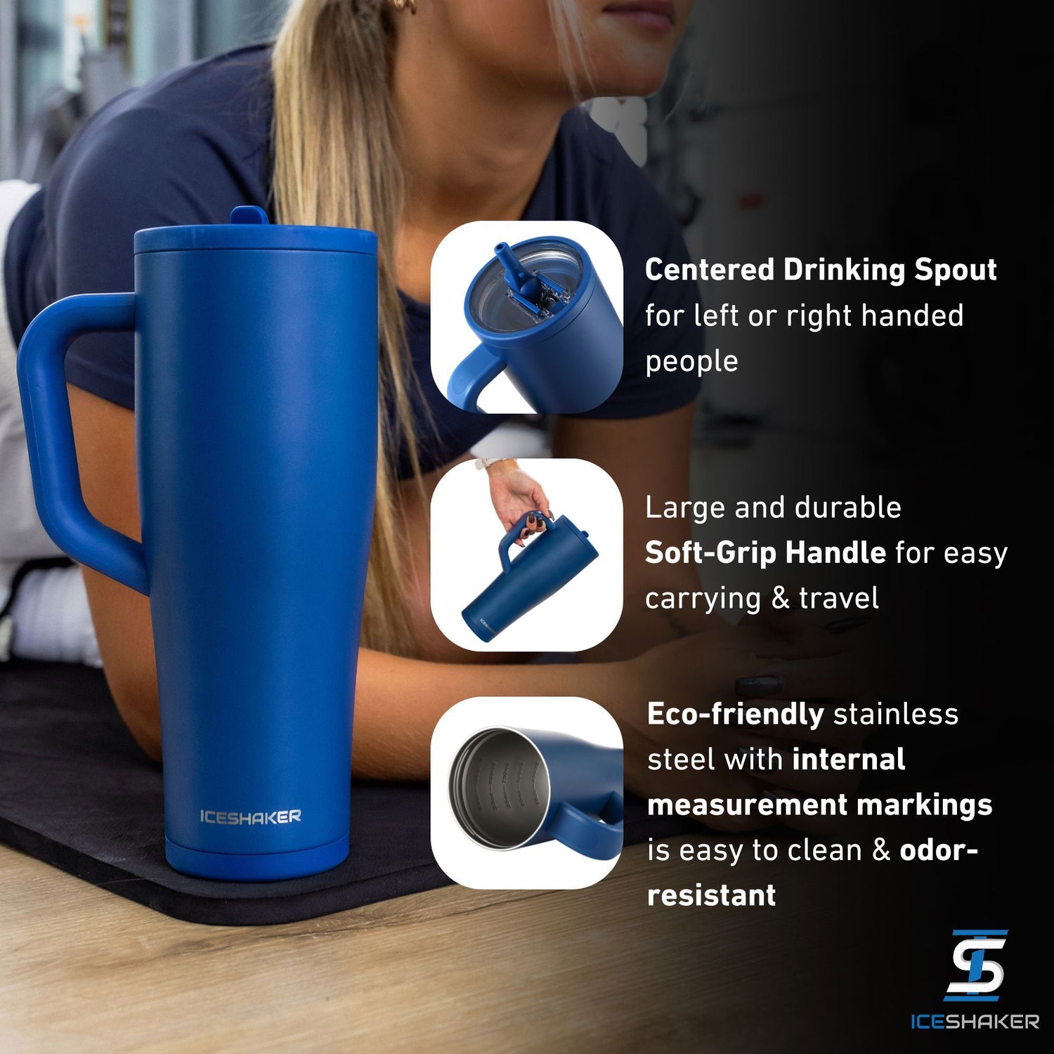 Ice Shaker Legend Series Stainless Steel Shaker Bottles
