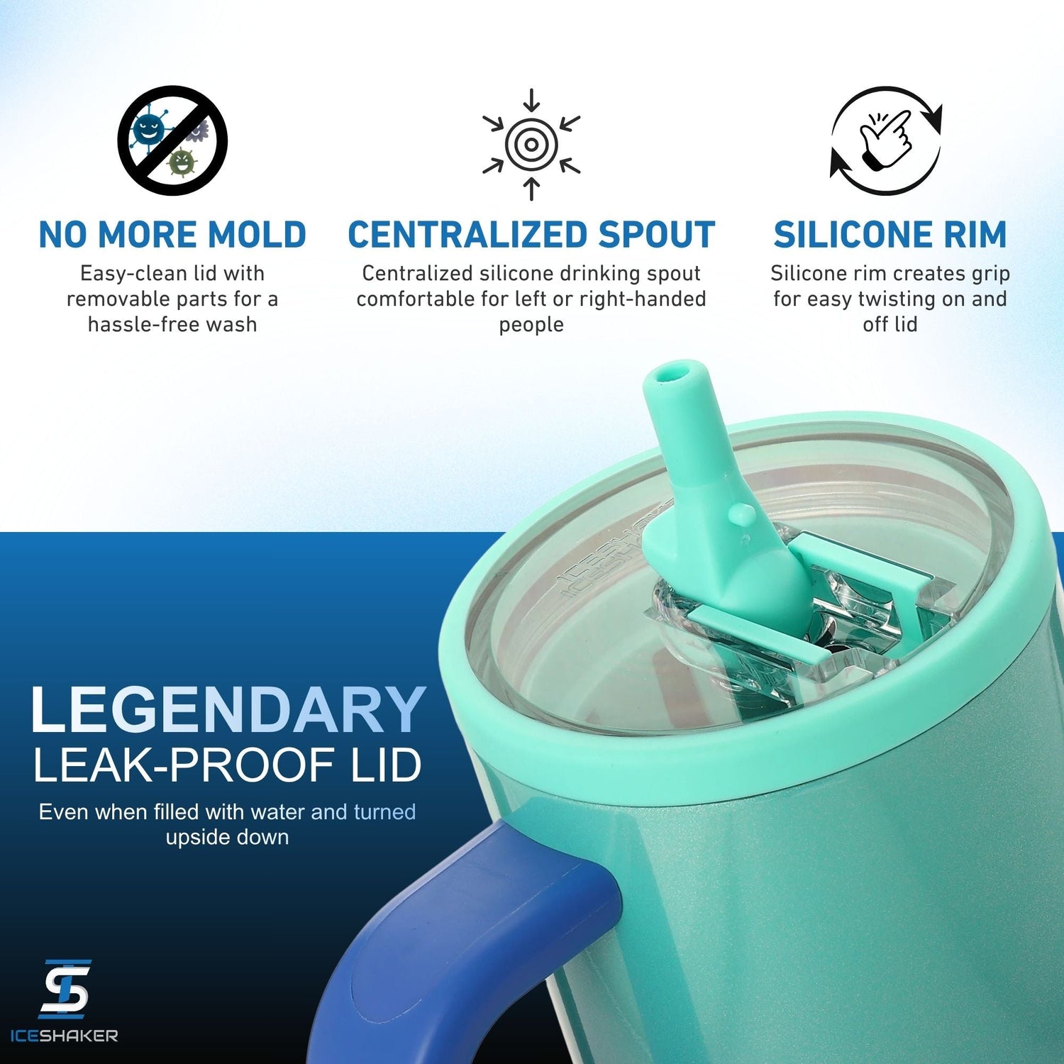 Ice Shaker Legend Series Stainless Steel Shaker Bottles