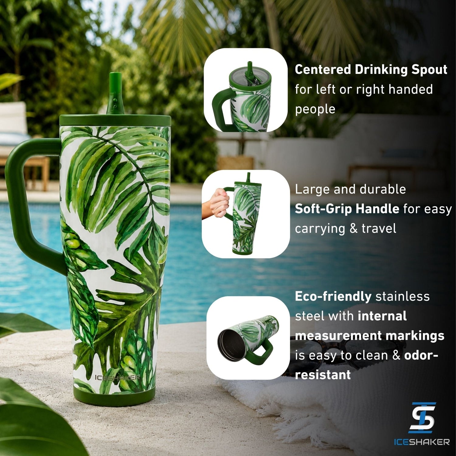 Ice Shaker Legend Series Stainless Steel Shaker Bottles
