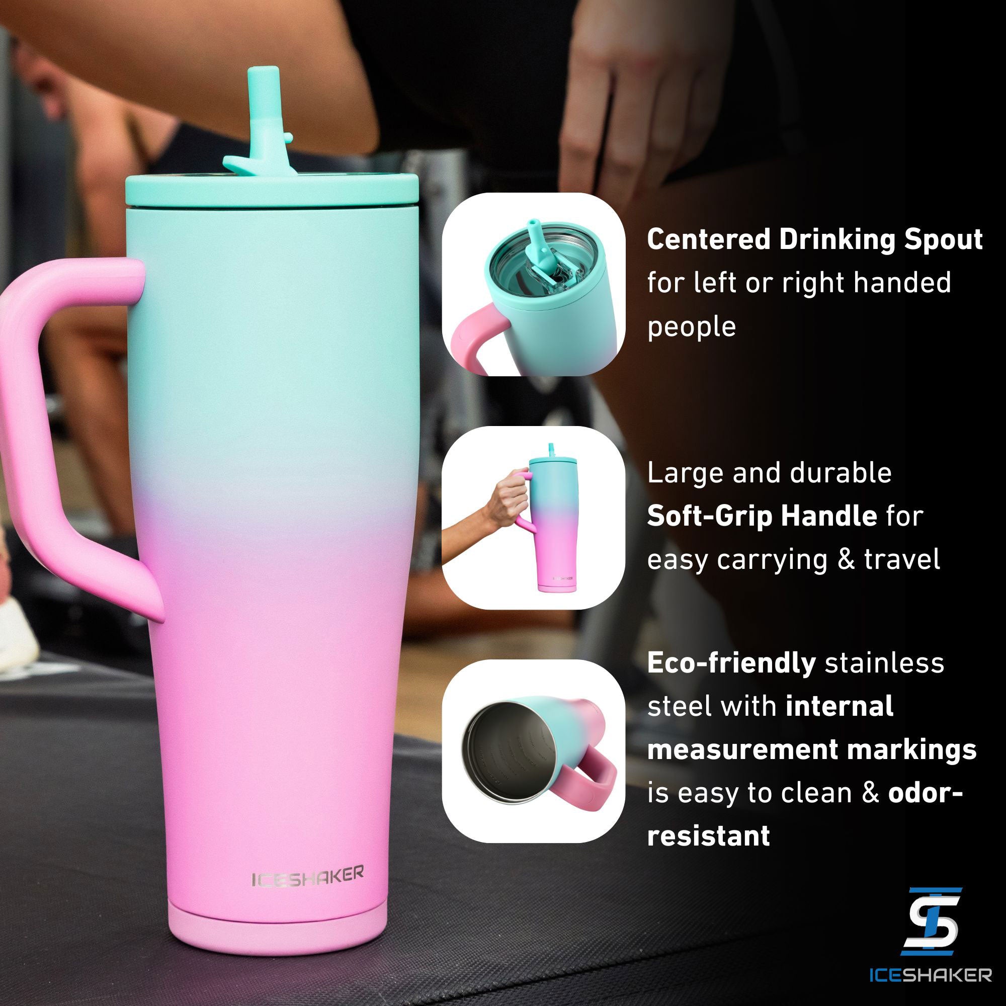 Ice Shaker Legend Series Stainless Steel Shaker Bottles