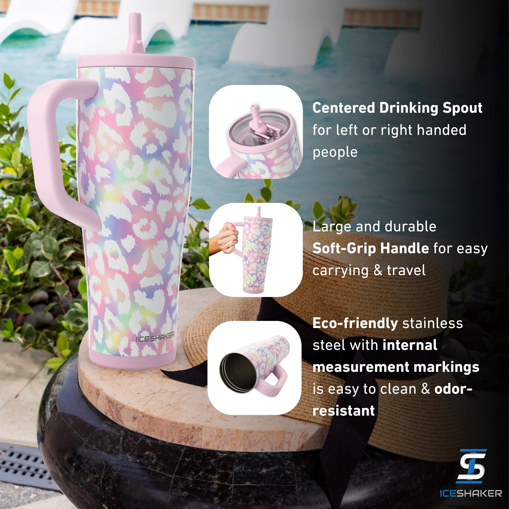 Ice Shaker Legend Series Stainless Steel Shaker Bottles