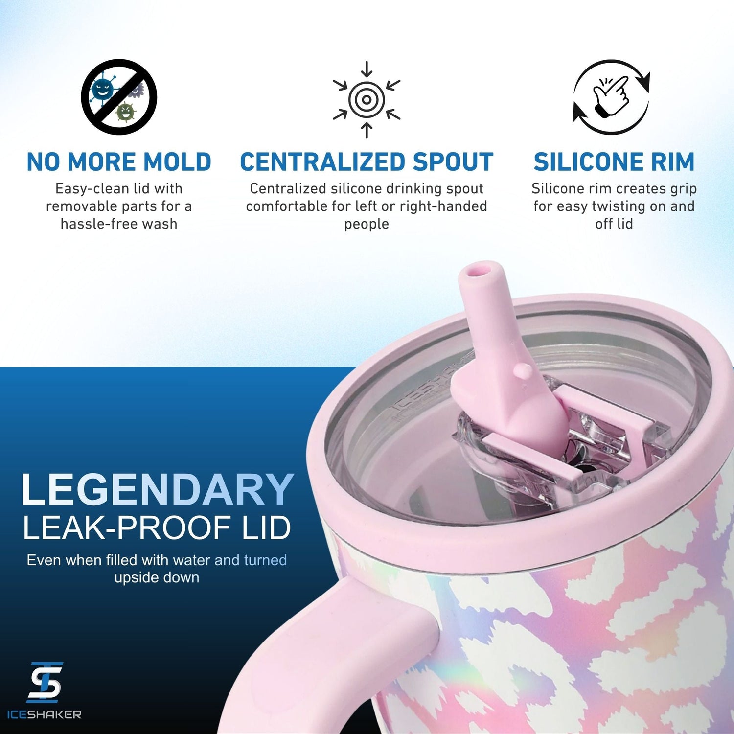Ice Shaker Legend Series Stainless Steel Shaker Bottles