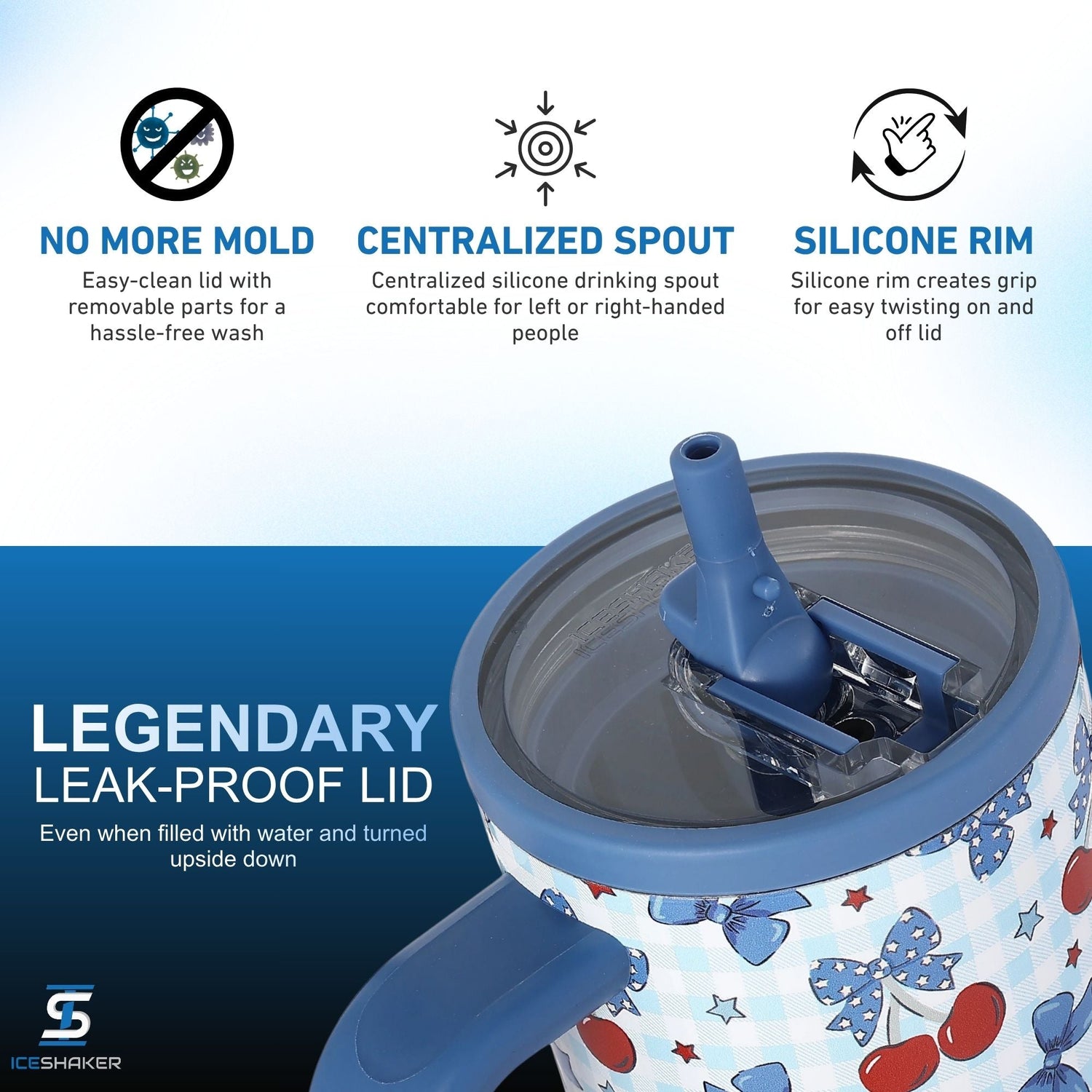 Ice Shaker Legend Series Stainless Steel Shaker Bottles