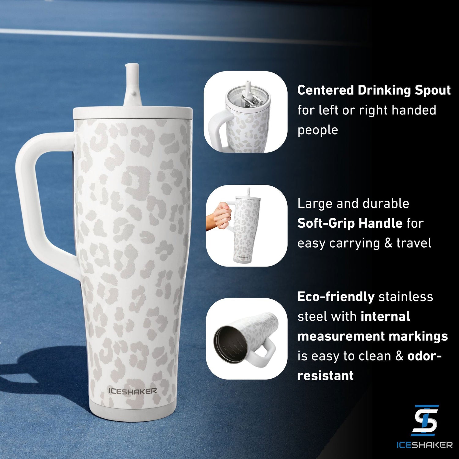 Ice Shaker Legend Series Stainless Steel Shaker Bottles