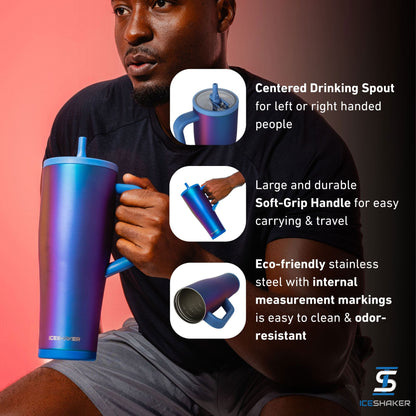 Ice Shaker Legend Series Stainless Steel Shaker Bottles