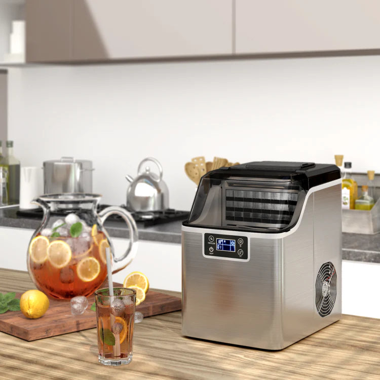 Portable Ice Maker with Scoop &amp; Basket