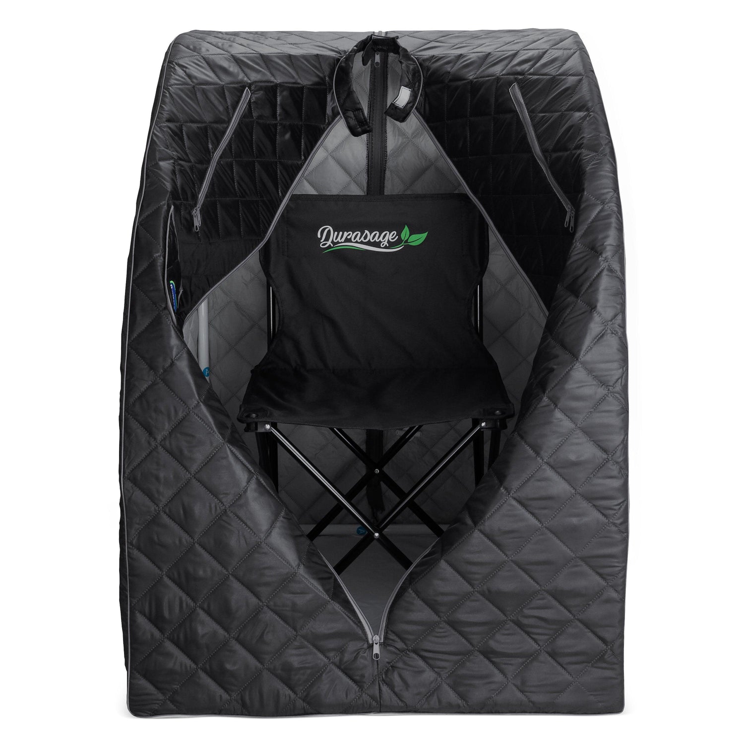 Personal Steam Sauna for Weight Loss, Detox &amp; Relaxation at Home, Chair Included - (Black)