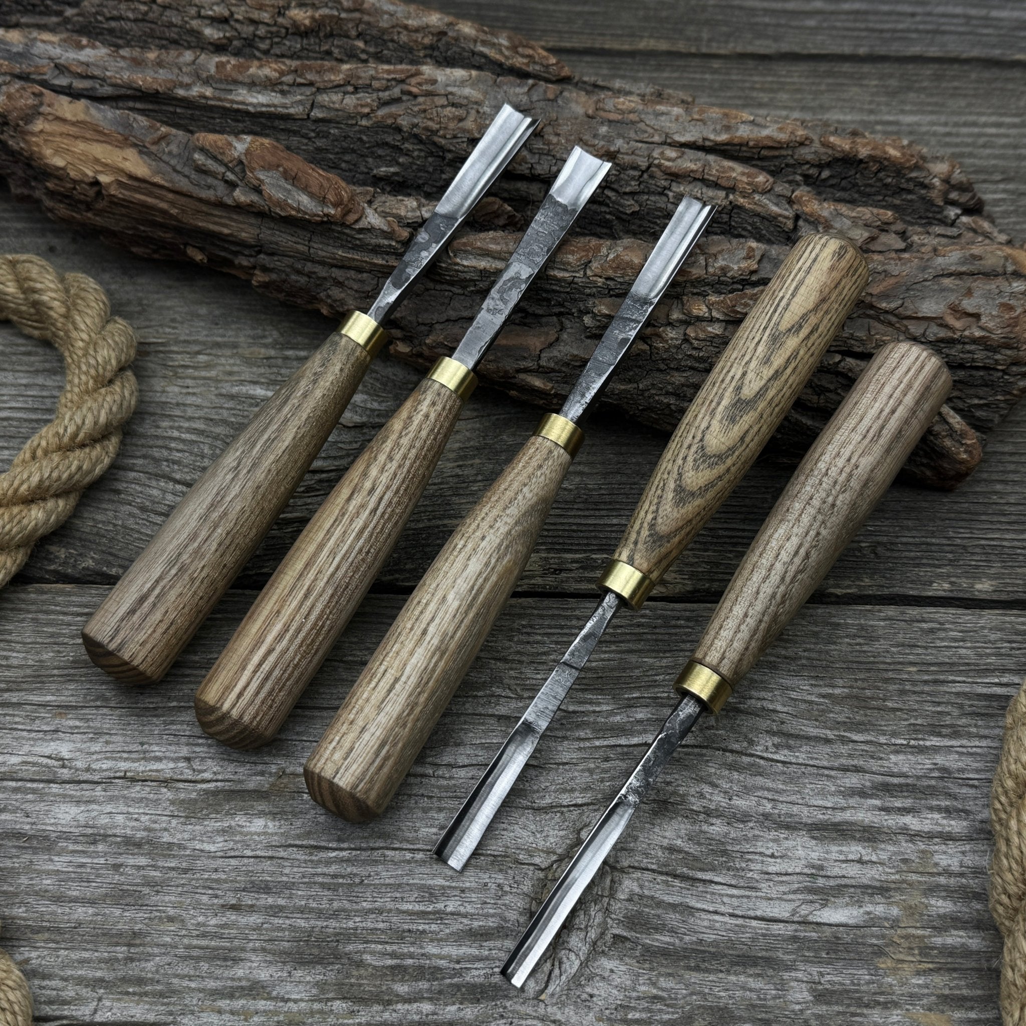 5-Piece Wood Carving Chisel &amp; Gouge Set