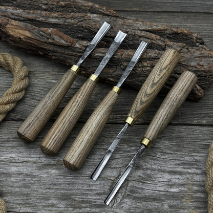 5-Piece Wood Carving Chisel &amp; Gouge Set