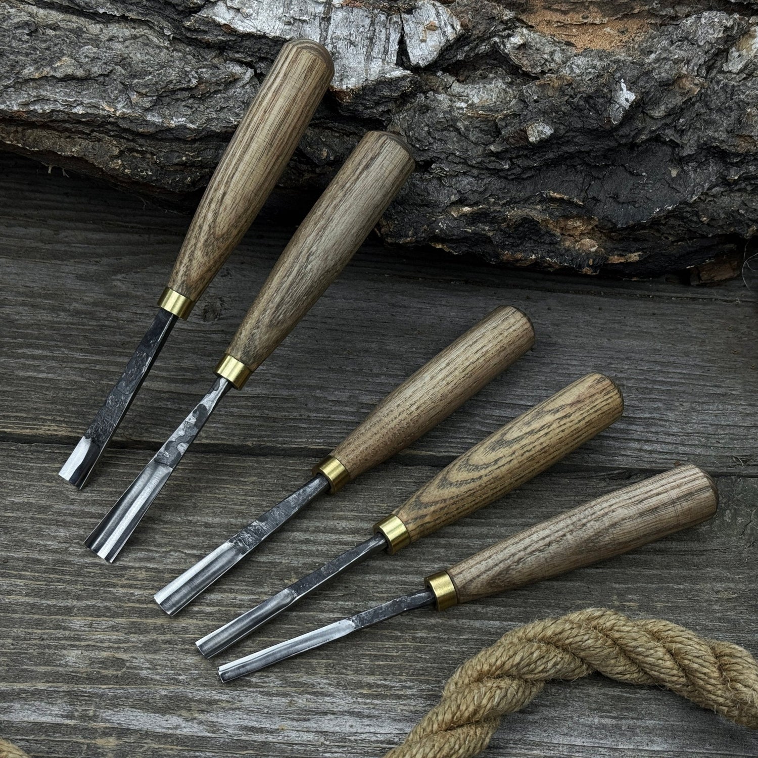 5-Piece Wood Carving Chisel &amp; Gouge Set