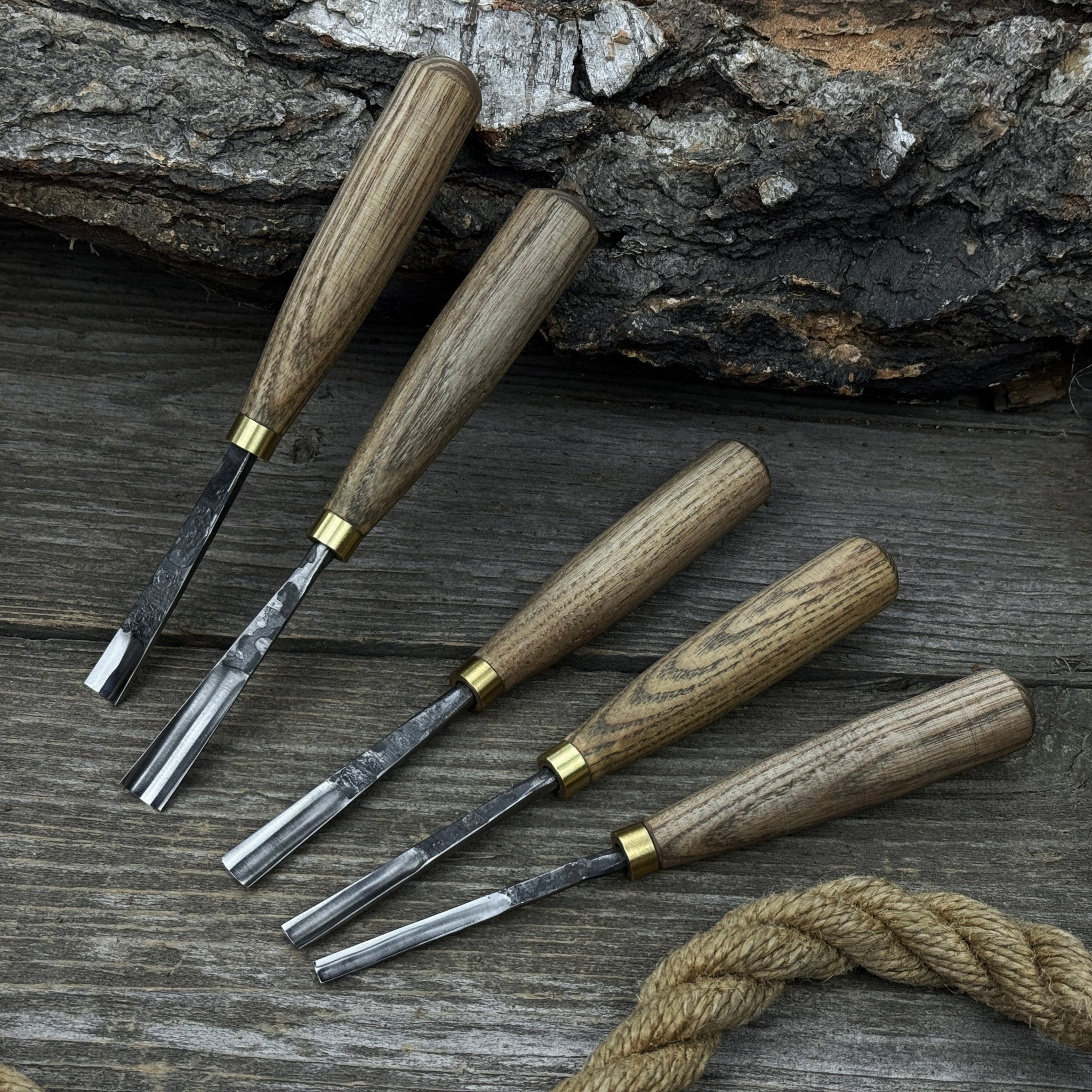 5-Piece Wood Carving Chisel &amp; Gouge Set