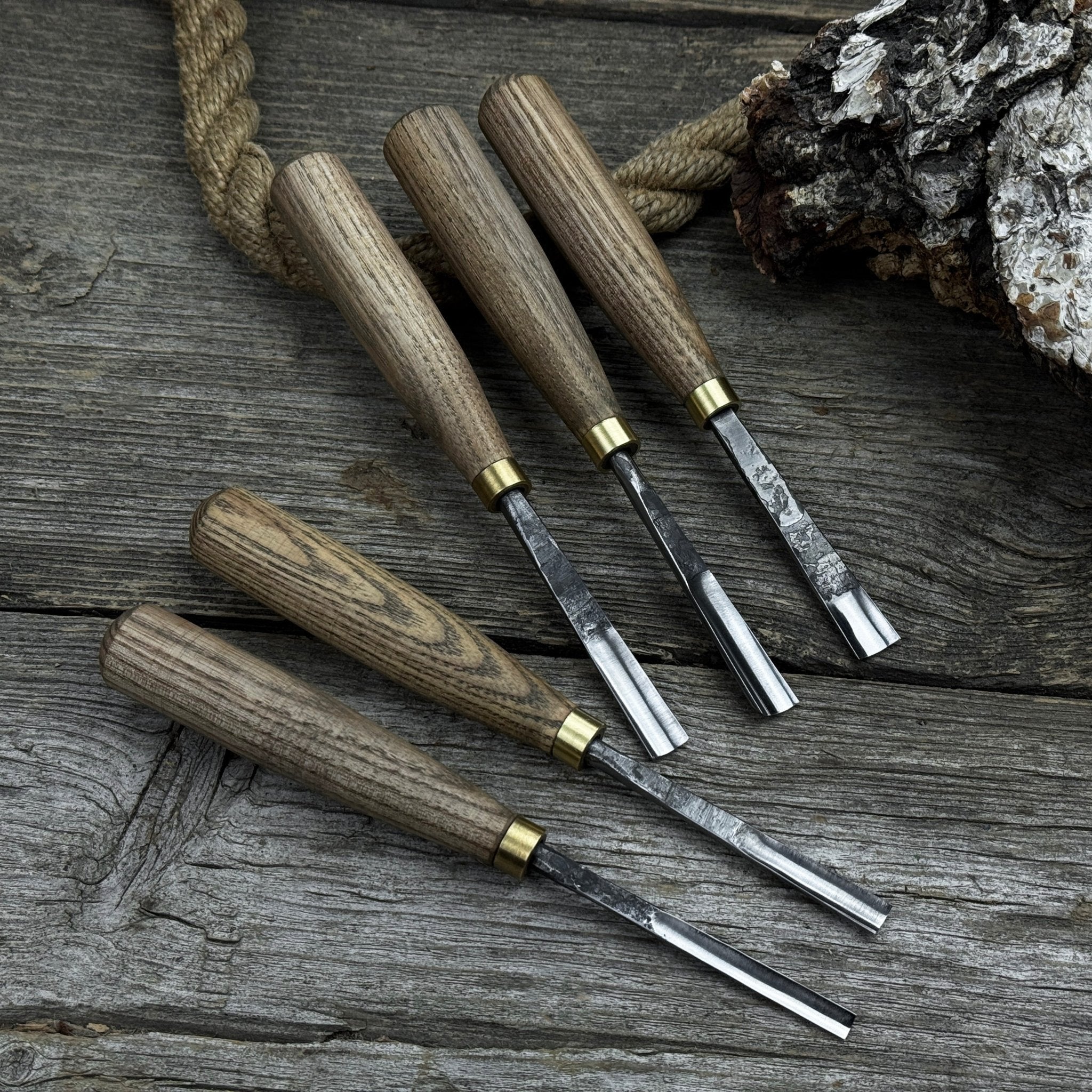 5-Piece Wood Carving Chisel &amp; Gouge Set