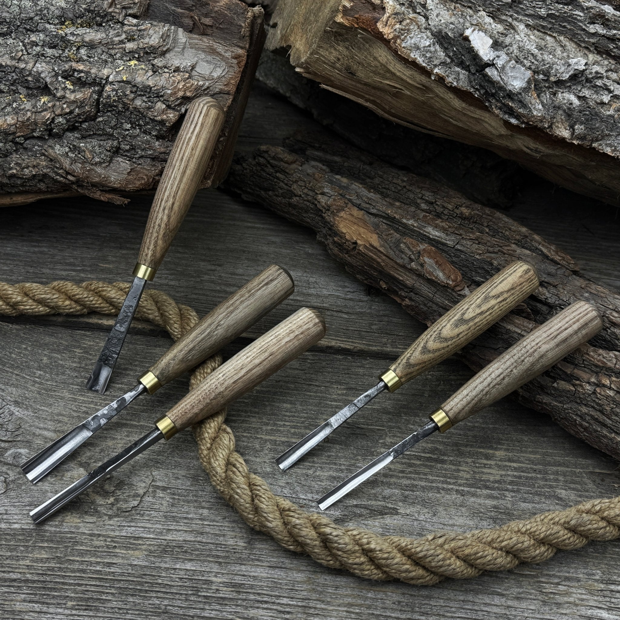 5-Piece Wood Carving Chisel &amp; Gouge Set