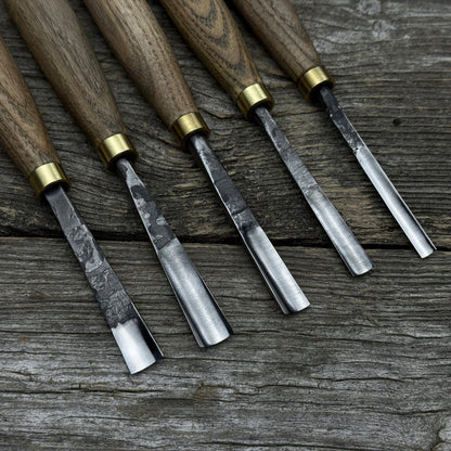 5-Piece Wood Carving Chisel &amp; Gouge Set