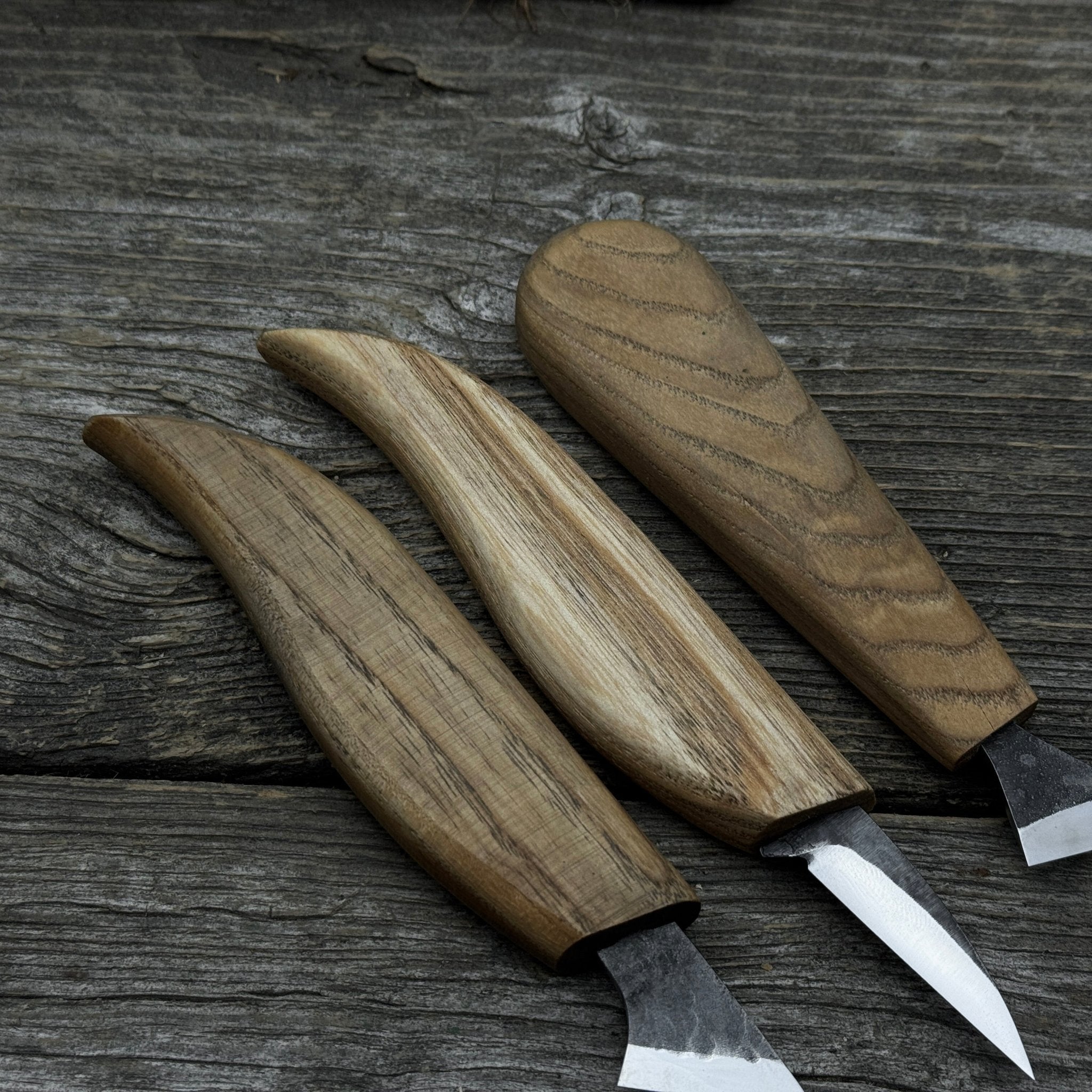5-Piece Wood Carving Knife Set with Sharpening Board &amp; Leather Case