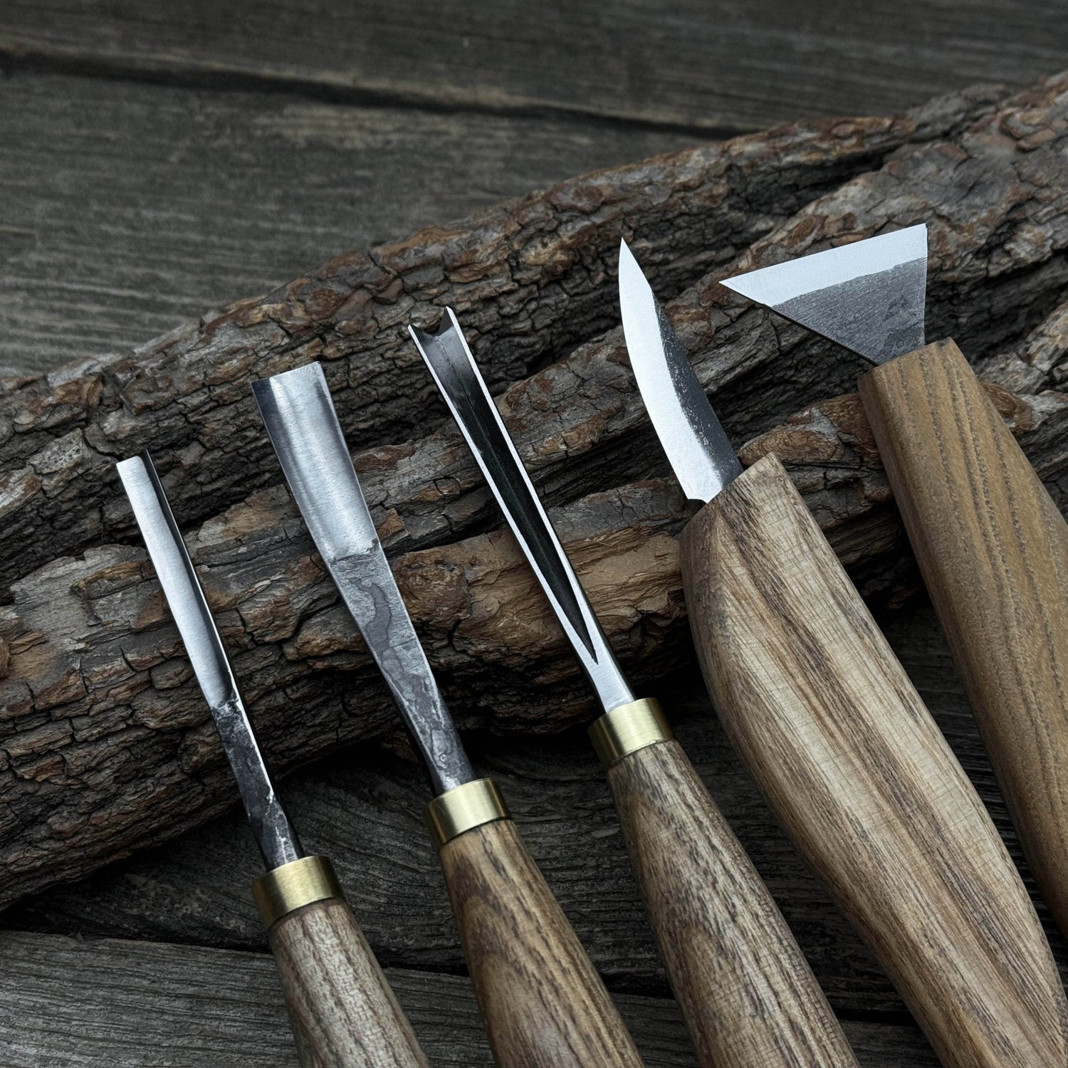 5-Piece Wood Carving Tool Set – Carving Knives, Chisels &amp; Gouges