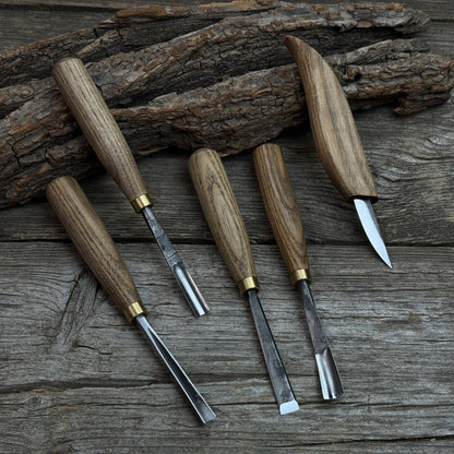 5-Piece Wood Carving Tool Set – For Fine Detail &amp; Relief
