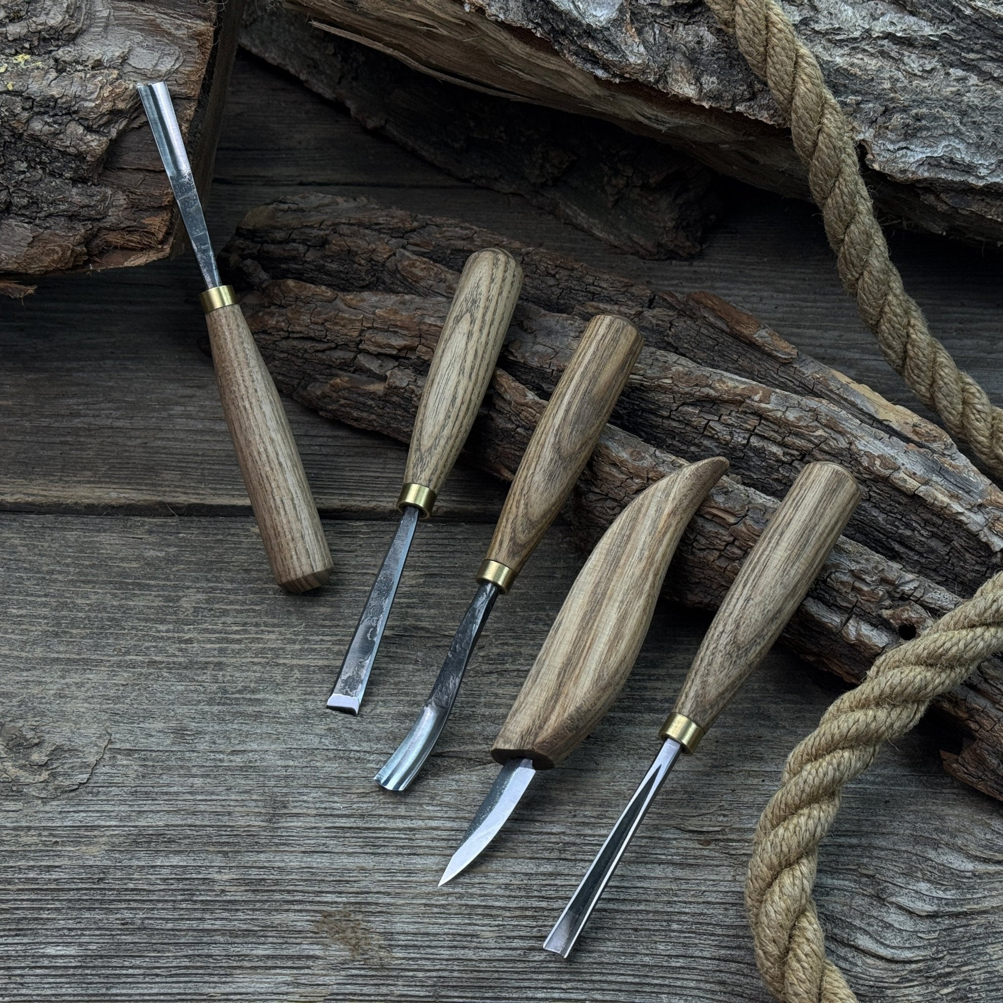 5-Piece Wood Carving Tool Set – For Fine Detail &amp; Relief