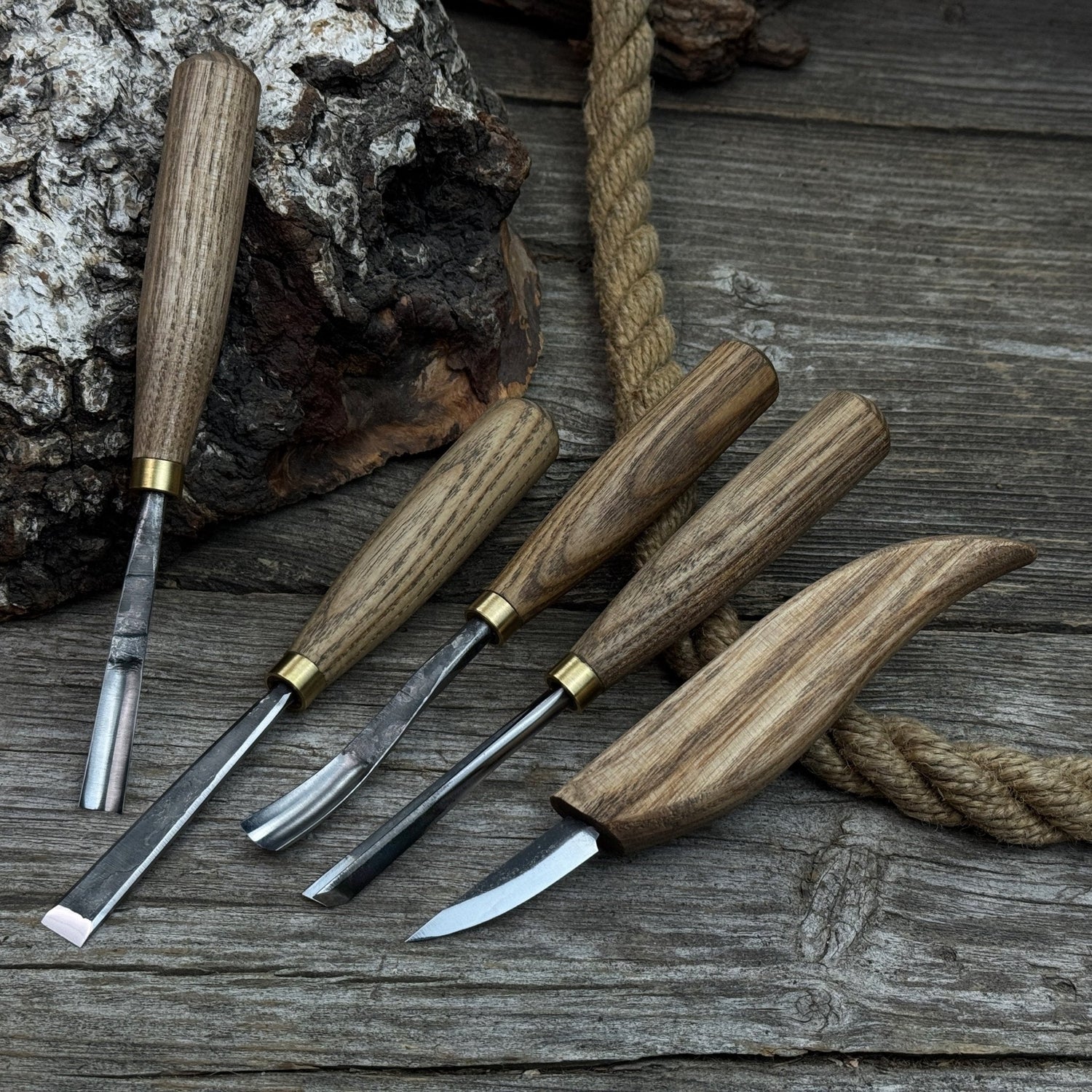 5-Piece Wood Carving Tool Set – For Fine Detail &amp; Relief