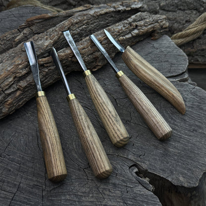 5-Piece Wood Carving Tool Set – For Fine Detail &amp; Relief