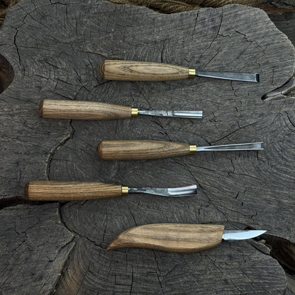 5-Piece Wood Carving Tool Set – For Fine Detail &amp; Relief