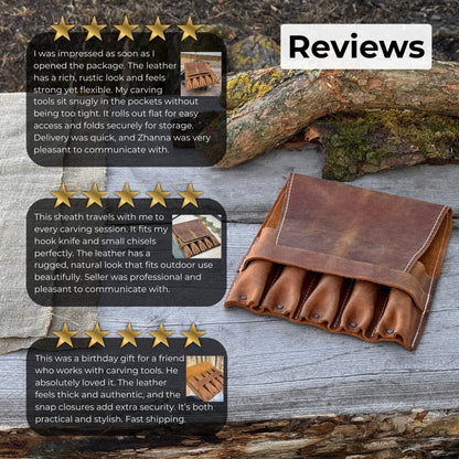 5-Pocket Leather Tool Case