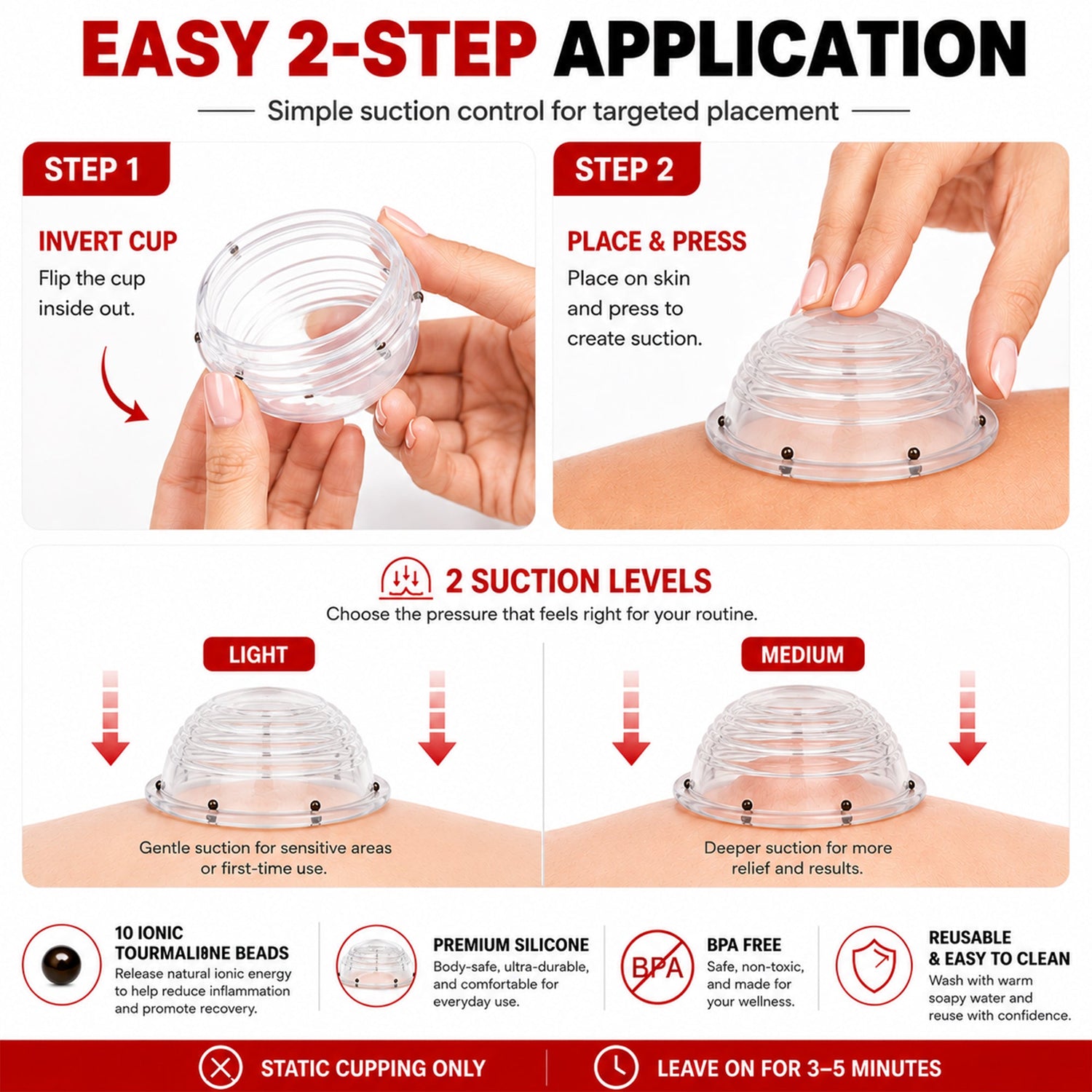 Ionic ENERGY Cupping Set, 2" 10 Cups