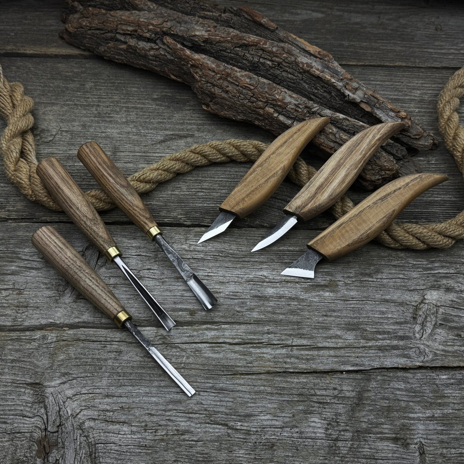 6-Piece Carving Knife, Chisel &amp; Gouge Set