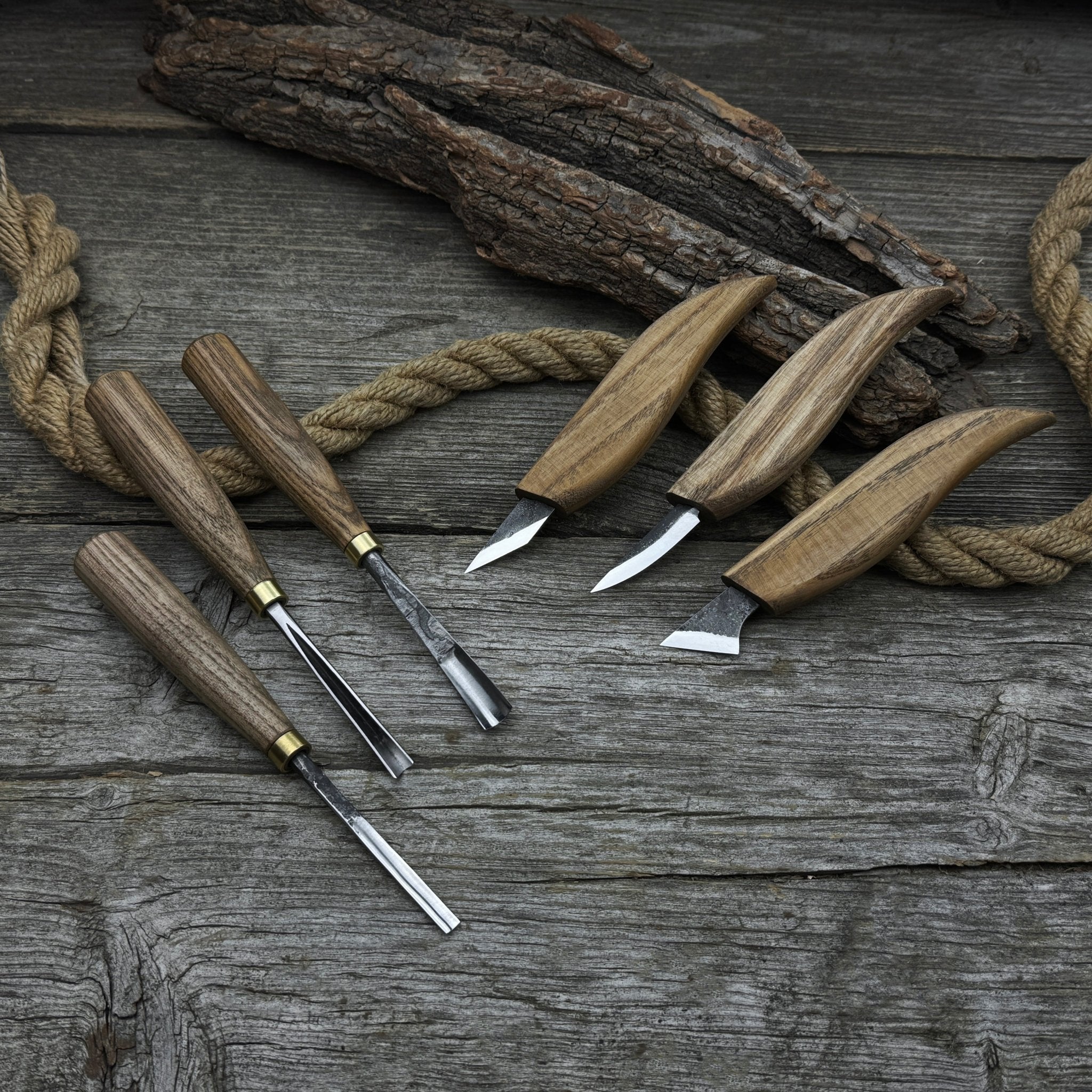 6-Piece Carving Knife, Chisel &amp; Gouge Set