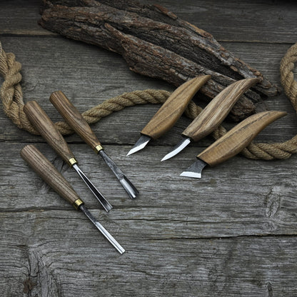 6-Piece Carving Knife, Chisel &amp; Gouge Set