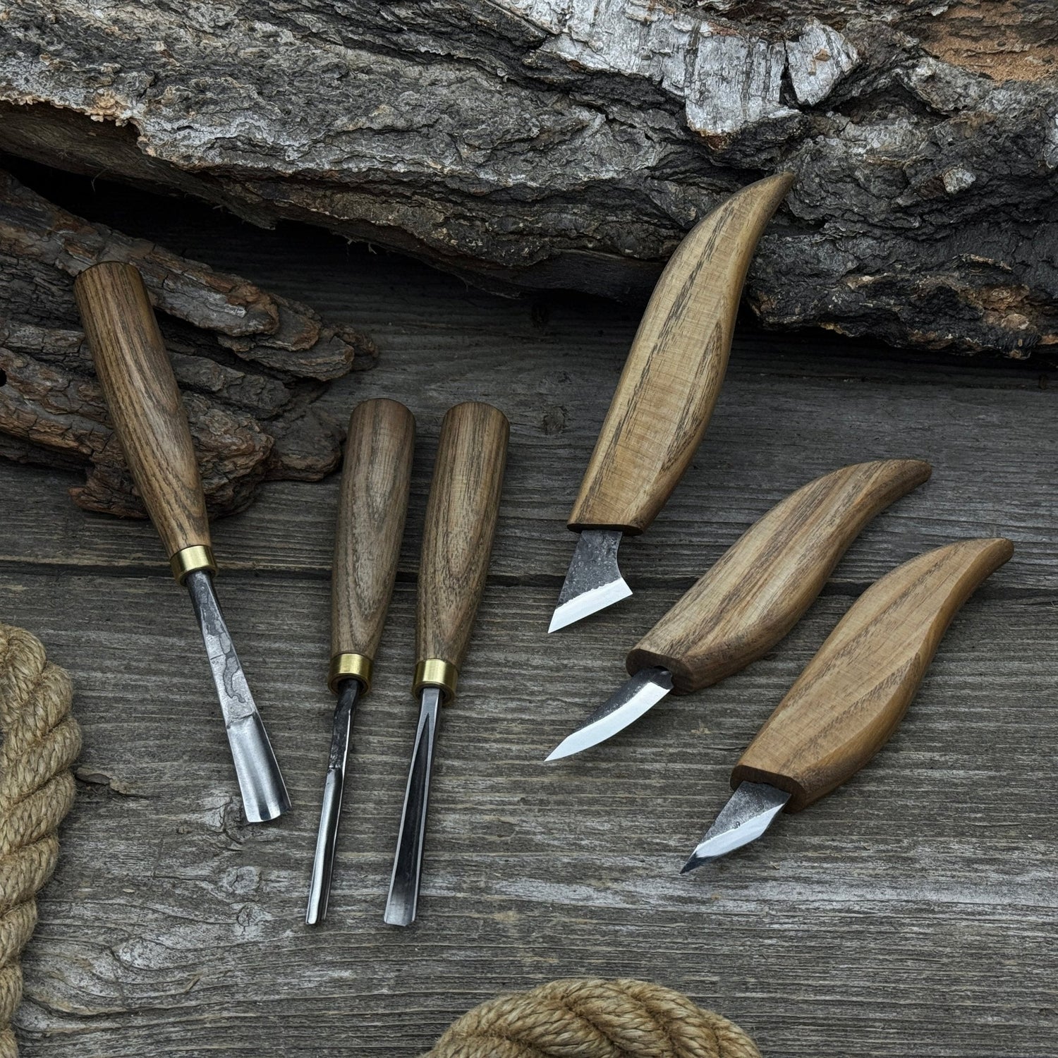 6-Piece Carving Knife, Chisel &amp; Gouge Set