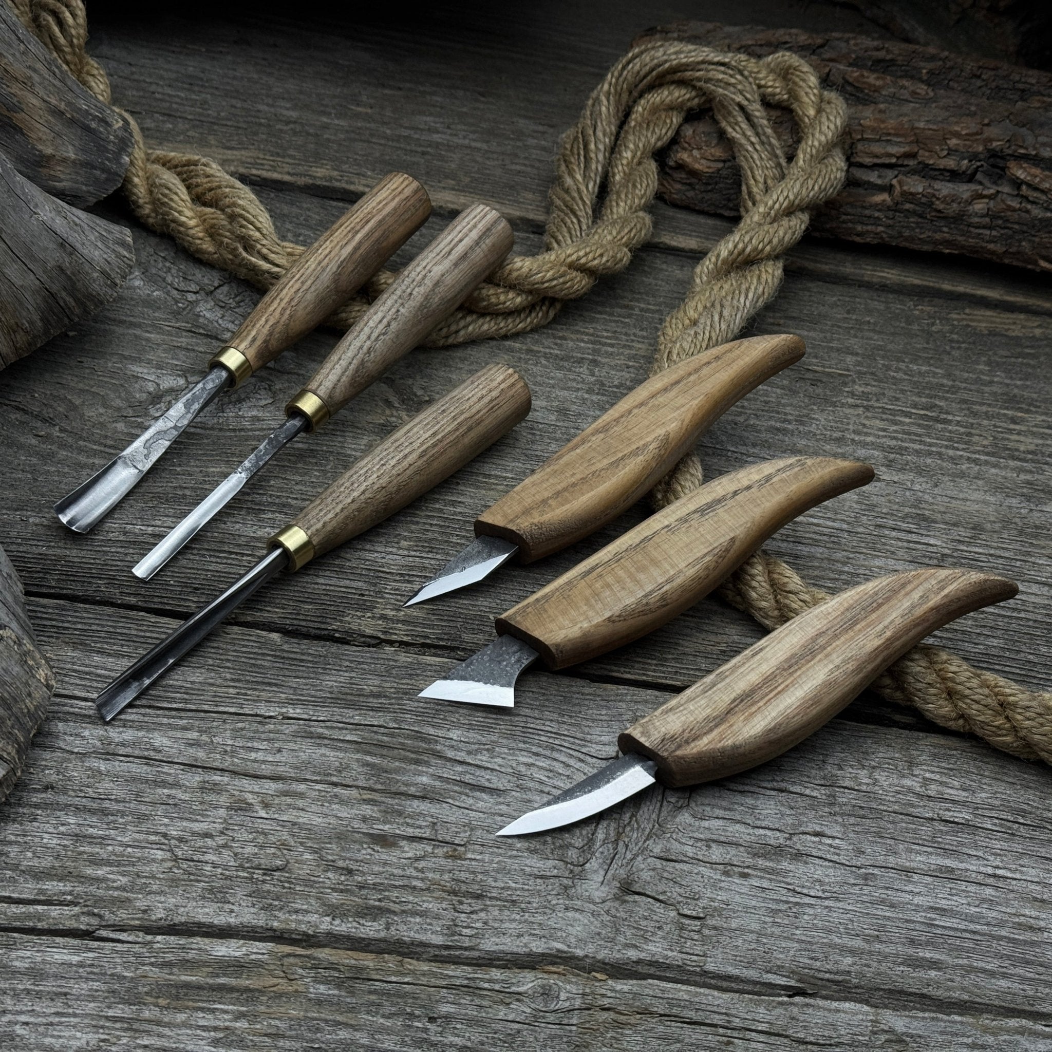 6-Piece Carving Knife, Chisel &amp; Gouge Set