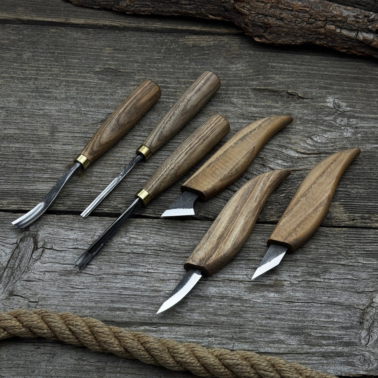 6-Piece Carving Knife, Chisel &amp; Gouge Set