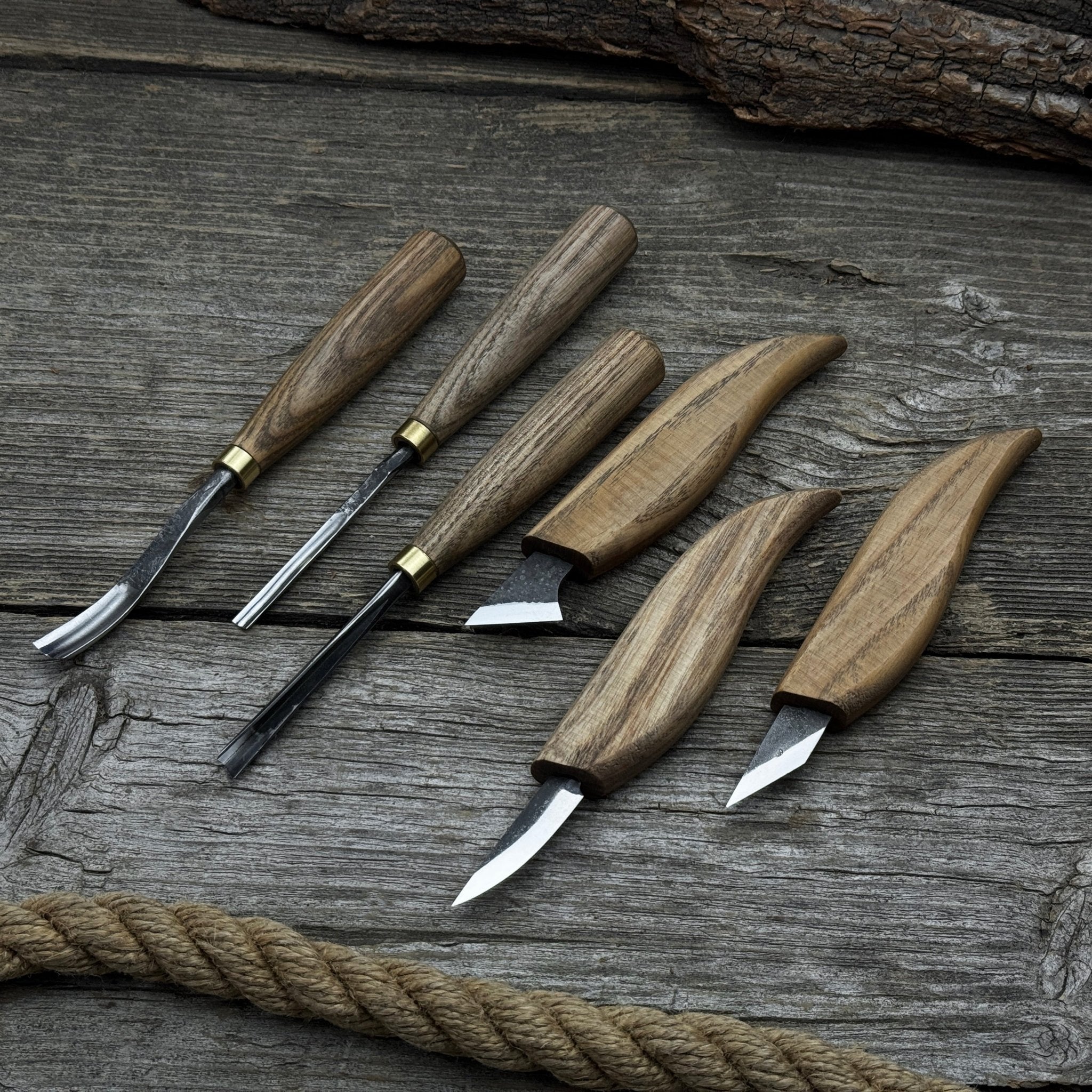 6-Piece Carving Knife, Chisel &amp; Gouge Set