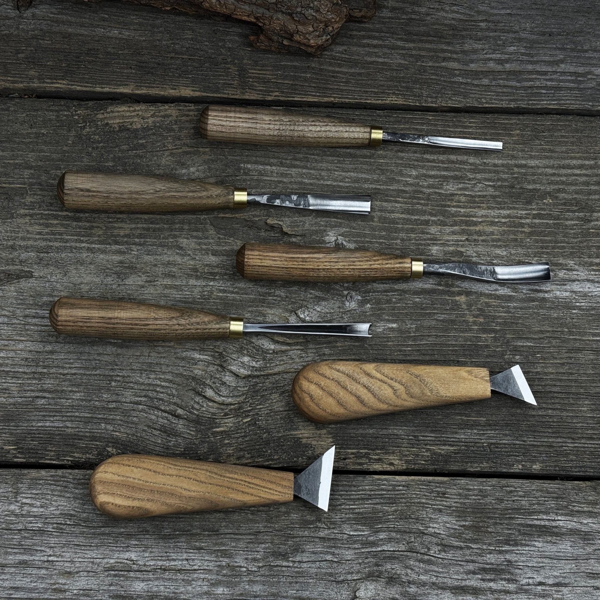 6-Piece Wood Carving Tool Set – Knives, Gouges &amp; Chisels for Detail Work